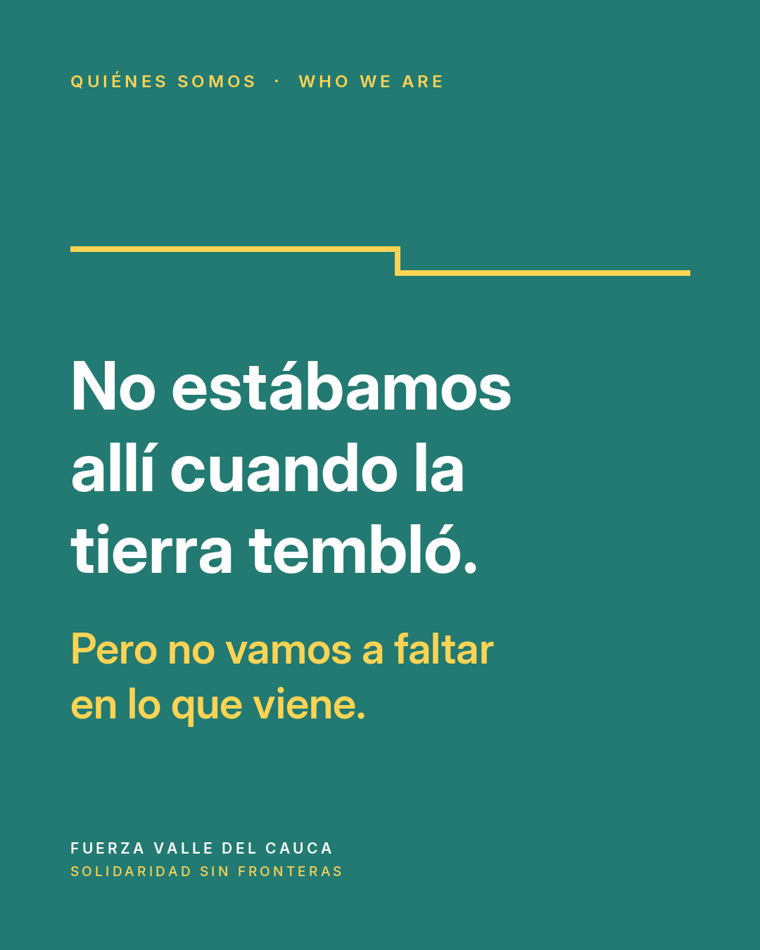 Entrega de agua y mercado a una familia junto a la vía