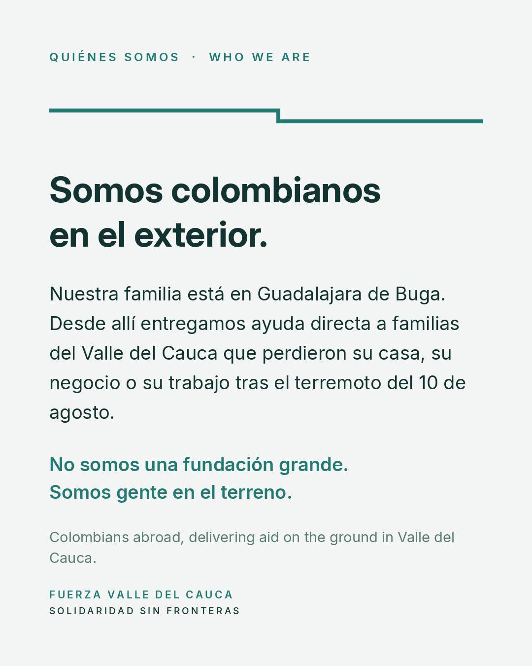 Voluntarios clasifican suministros en el punto de acopio